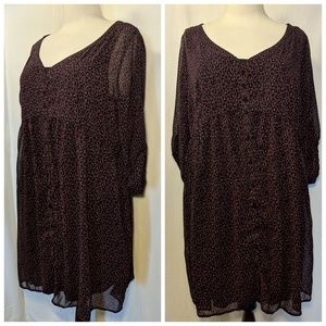 Torrid 2 Piece Purple Leopard Print Dress
